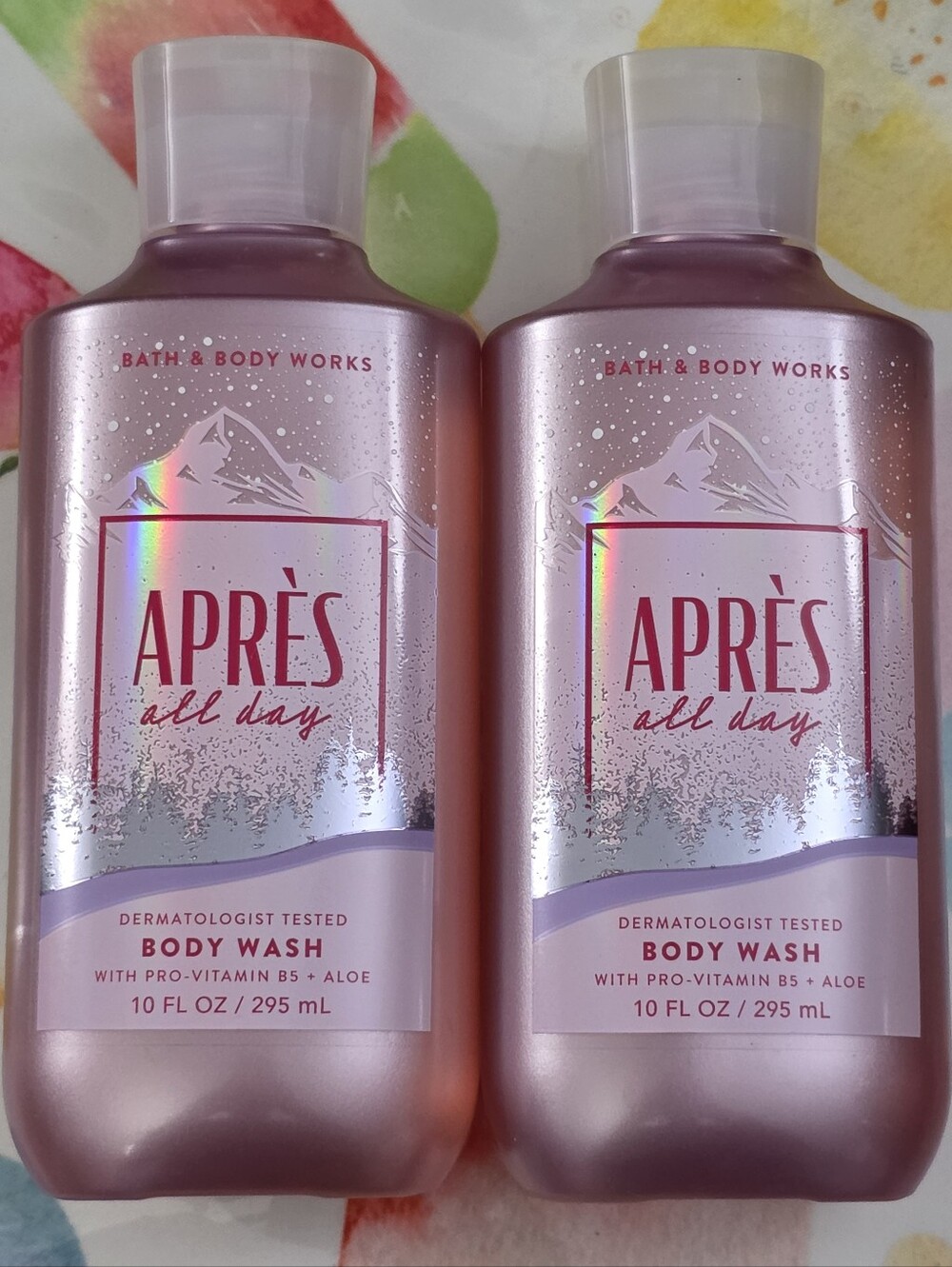Bath & Body Works Après All Day Pink Shimmer Body Wash Set of 2 NEW RARE